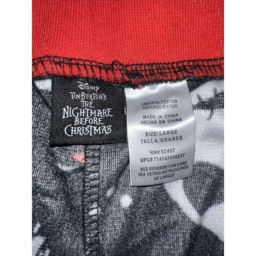 Disney Nightmare Before Christmas Jack Skellington Sally Sleep Lounge Pants Lg - Picture 4 of 6